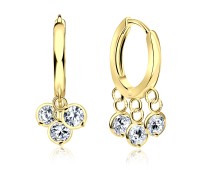 Silver Huggies Earring HO-1633-GP